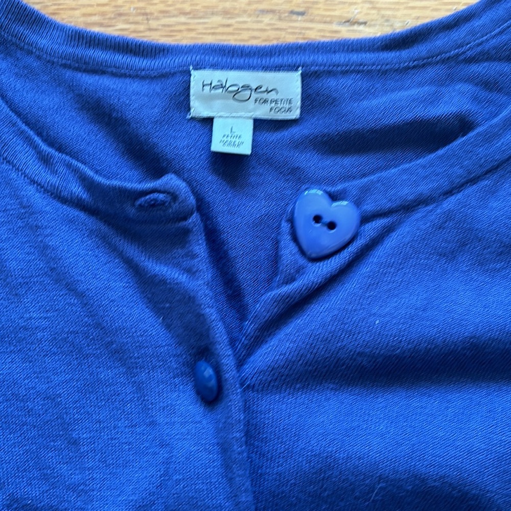 Halogen Heart Button Sweater - image 7